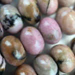 Dendritic Rhodonite Polished Rondelle Beads