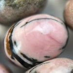 Dendritic Rhodonite Polished Rondelle Beads