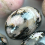 Dendritic Rhodonite Polished Rondelle Beads