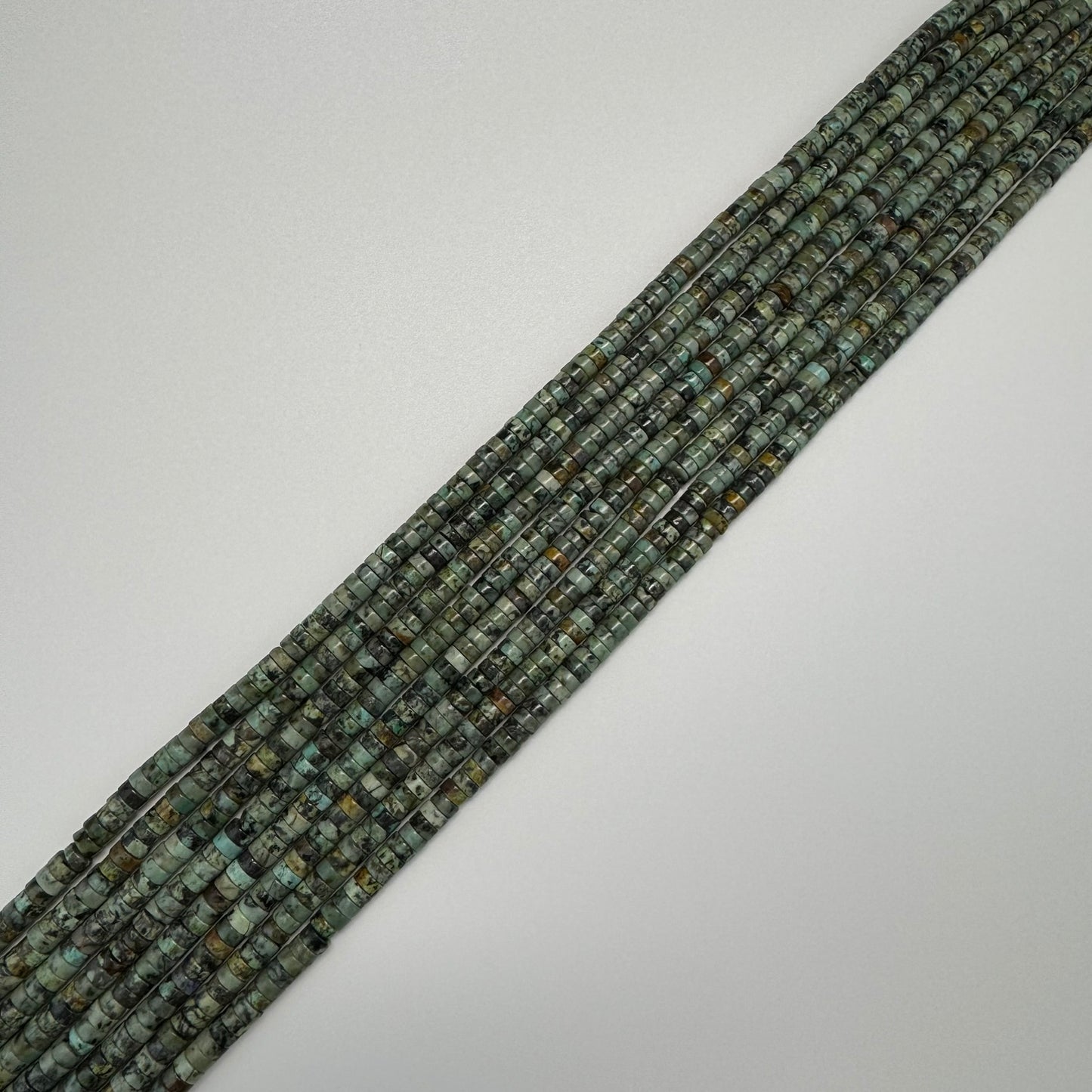 Turquoise Heishi Beads – Natural Gemstone