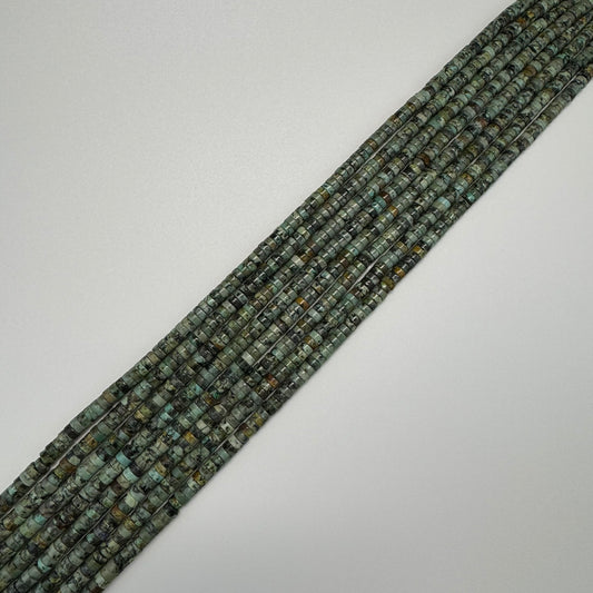 Turquoise Heishi Beads – Natural Gemstone