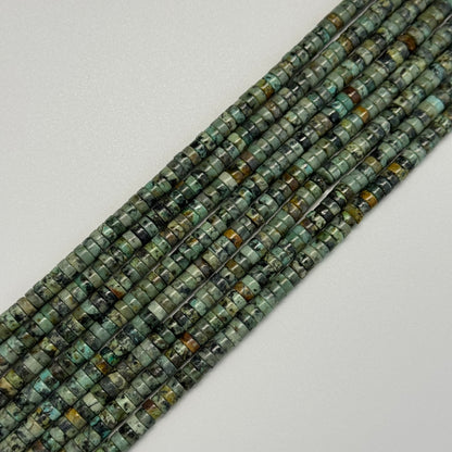 Turquoise Heishi Gemstone Beads – Natural Gemstone