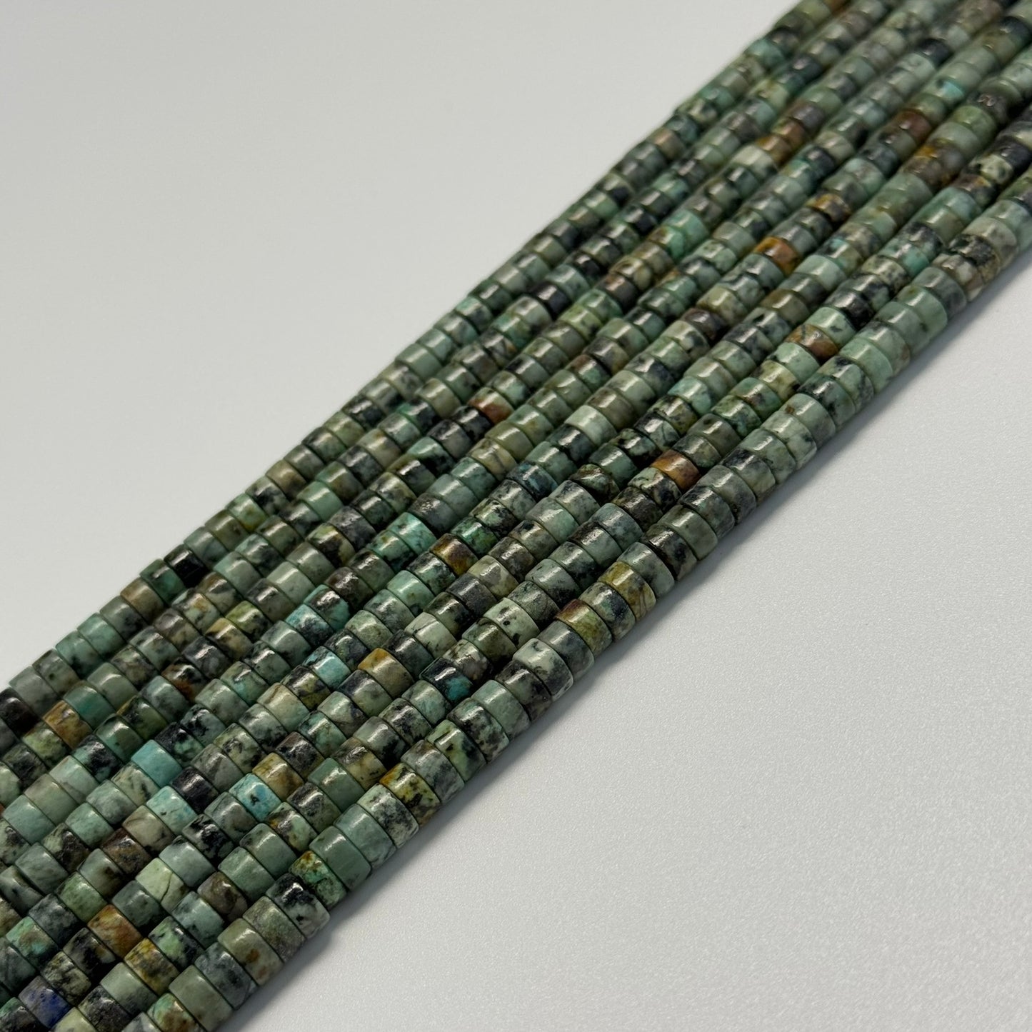 Turquoise Heishi Beads – Natural Gemstone