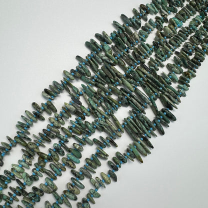 Turquoise Blade Shape Beads – Natural Gemstone