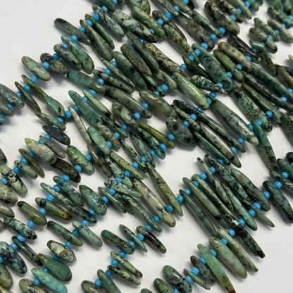 Turquoise Blade Shape Beads – Natural Gemstone