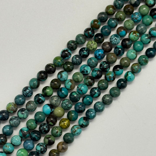 Turquoise Polished Round Beads – Natural Stone Beads