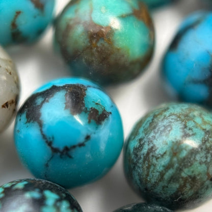 Turquoise Polished Round Beads – Natural Stone Beads