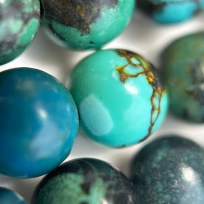 Turquoise Polished Round Beads – Natural Stone Beads