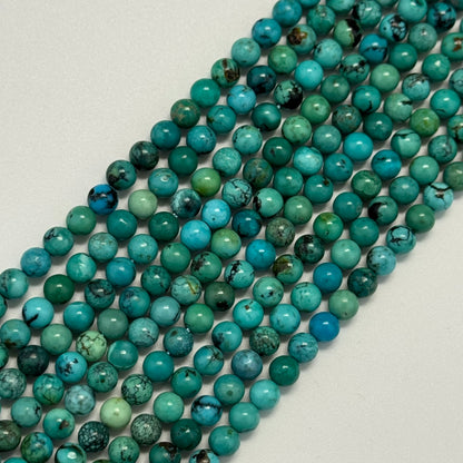 Turquoise Polished Round Beads – Natural Gemstone