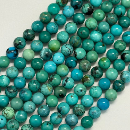 Turquoise Polished Round Beads – Natural Gemstone