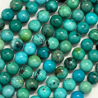 Turquoise Polished Round Beads – Natural Gemstone