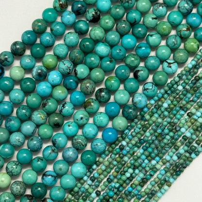 Turquoise Polished Round Beads – Natural Gemstone