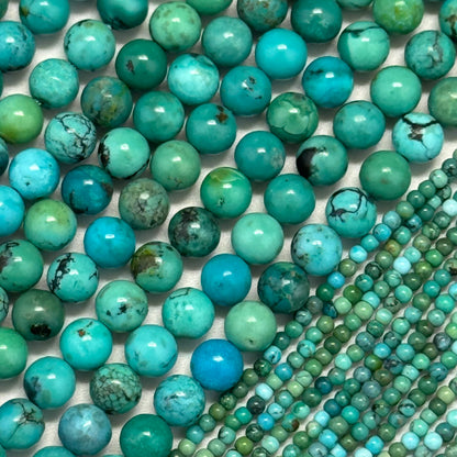 Turquoise Polished Round Beads – Natural Gemstone