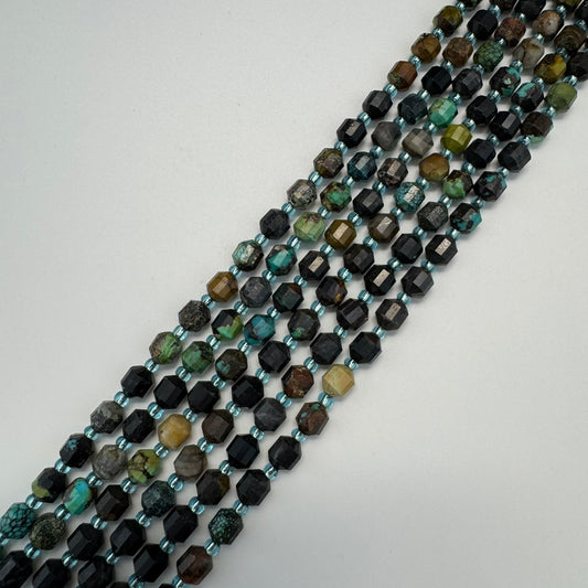 Turquoise Beads – Dodecahedron Shape