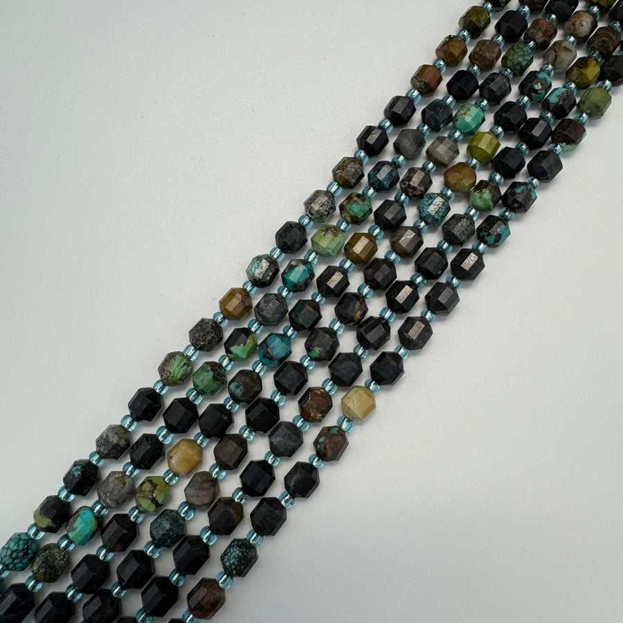 Turquoise Beads – Dodecahedron Shape