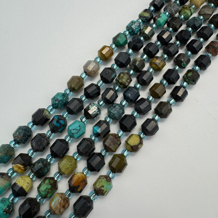 Dodecahedron gemstone beads