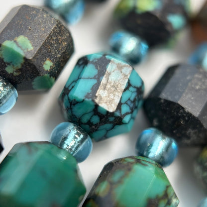 Turquoise Beads – Dodecahedron Shape