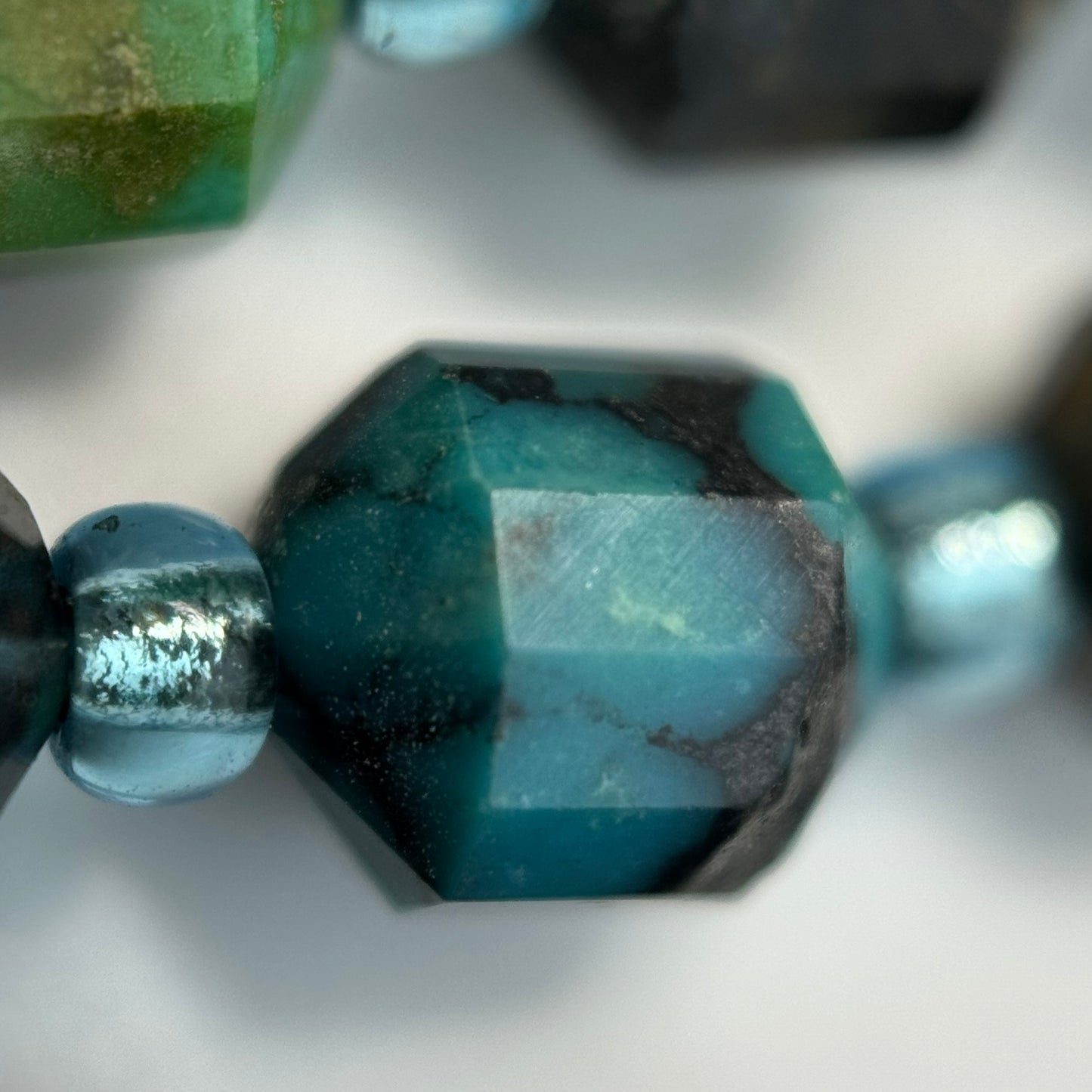 Turquoise Beads – Dodecahedron Shape