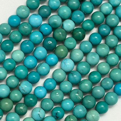 Turquoise Polished Round Beads – Natural Gemstone