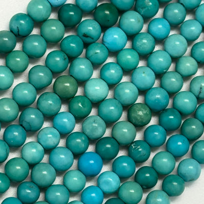 Turquoise Polished Round Beads – Natural Gemstone