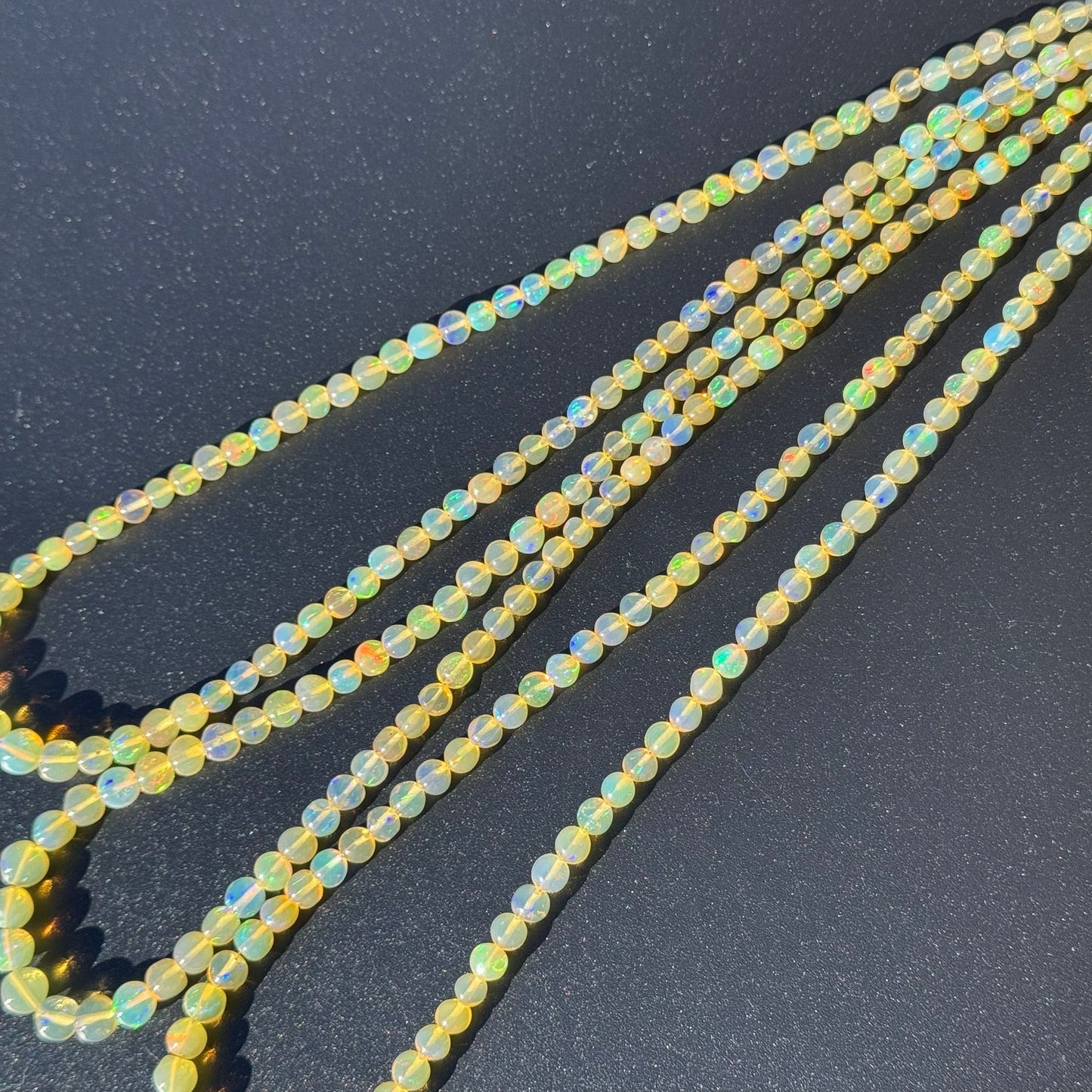 Ethiopian Opal Polished Round Gemstone Beads