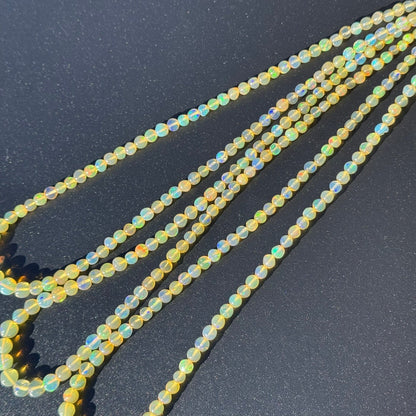 Ethiopian Opal Polished Round Gemstone Beads