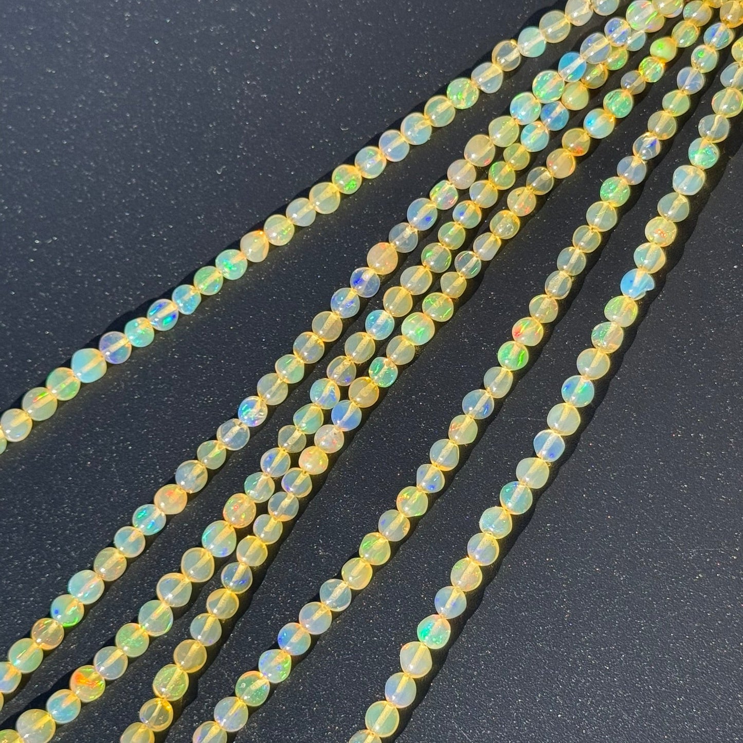 Ethiopian Opal Polished Round Gemstone Beads