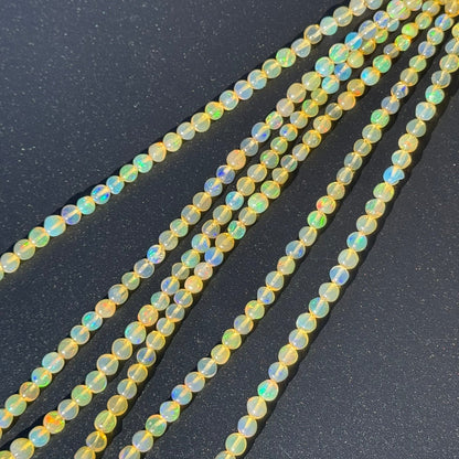 Ethiopian Opal Polished Round Gemstone Beads