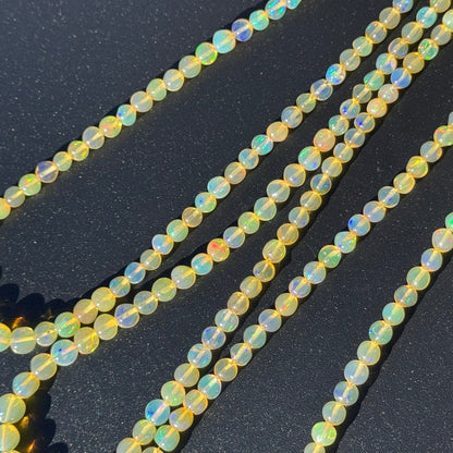 Ethiopian Opal Polished Round Gemstone Beads