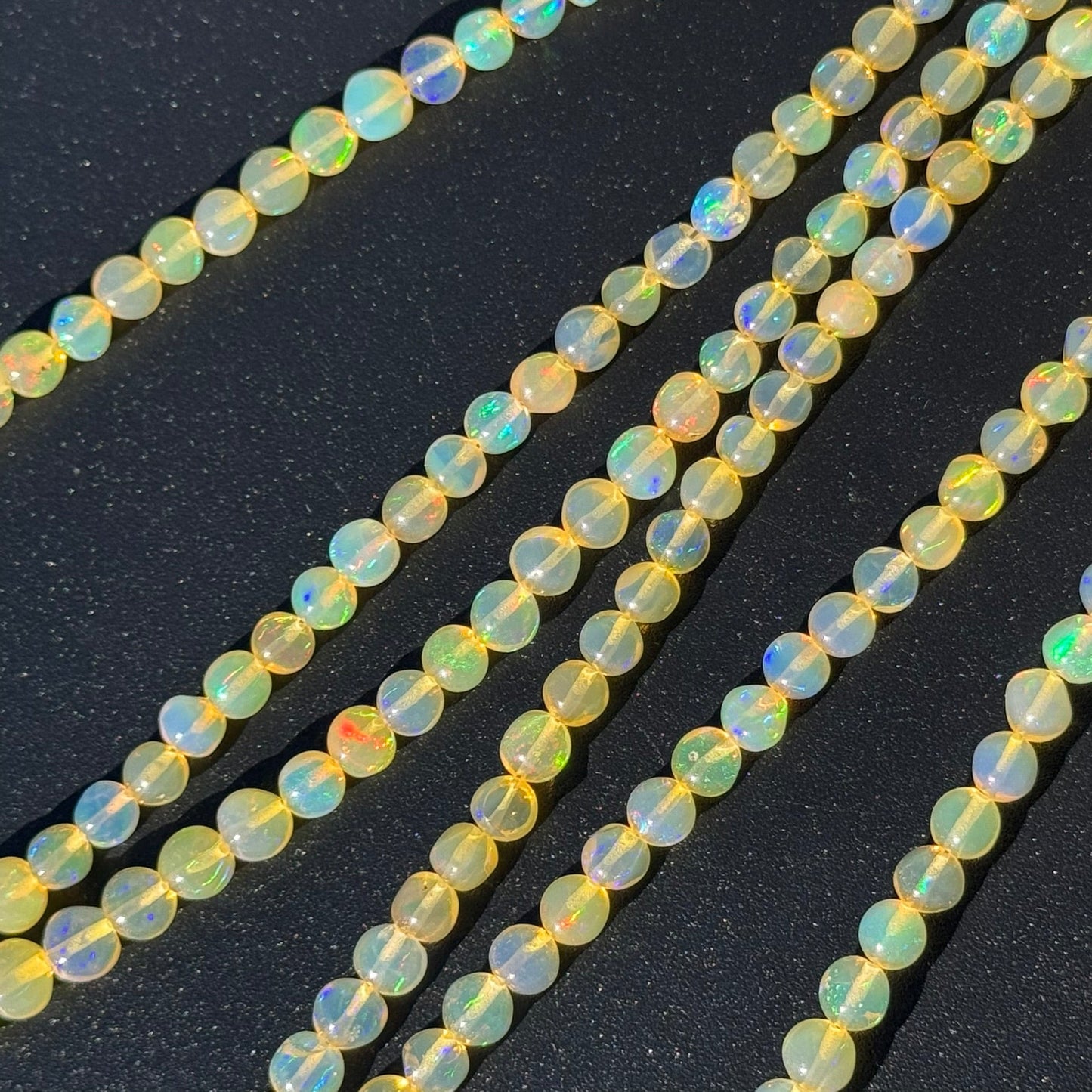 Ethiopian Opal Polished Round Gemstone Beads