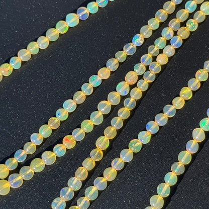Ethiopian Opal Polished Round Gemstone Beads