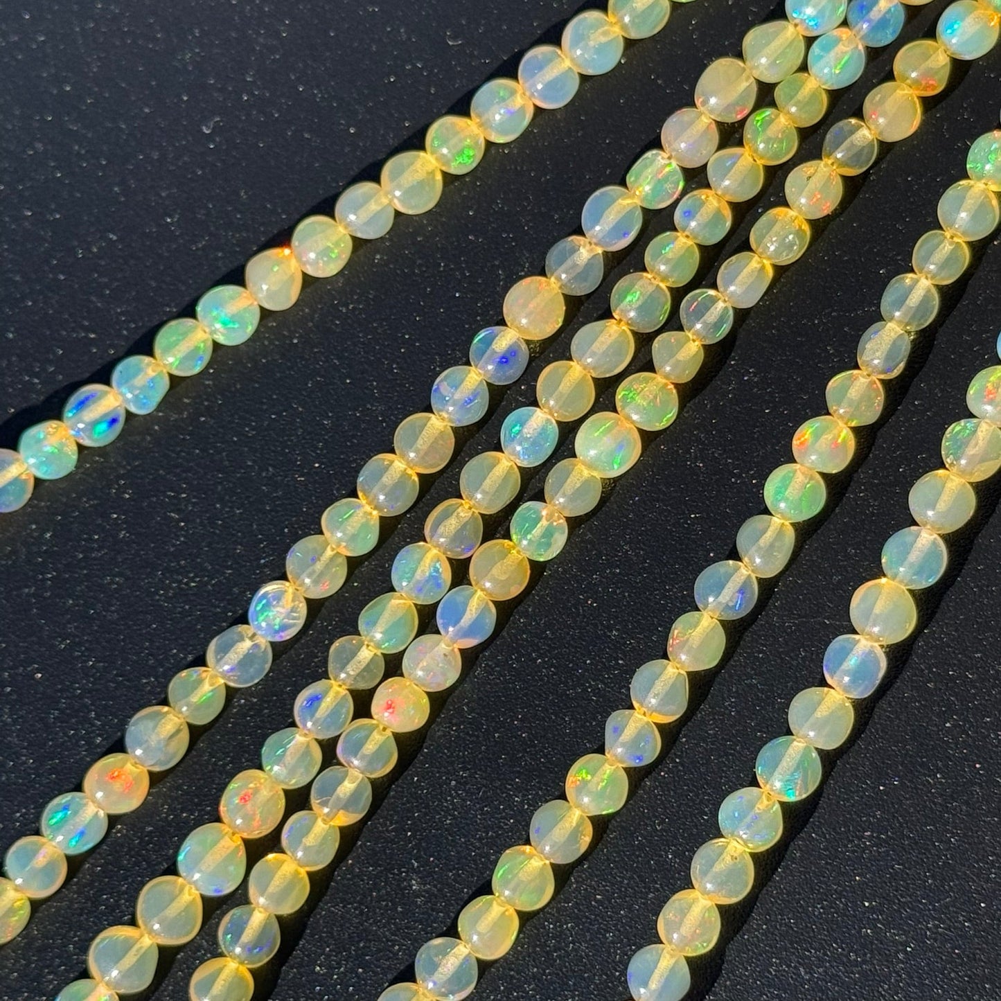 Ethiopian Opal Polished Round Gemstone Beads