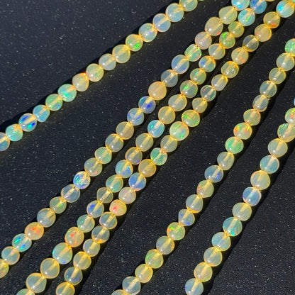 Ethiopian Opal Polished Round Gemstone Beads