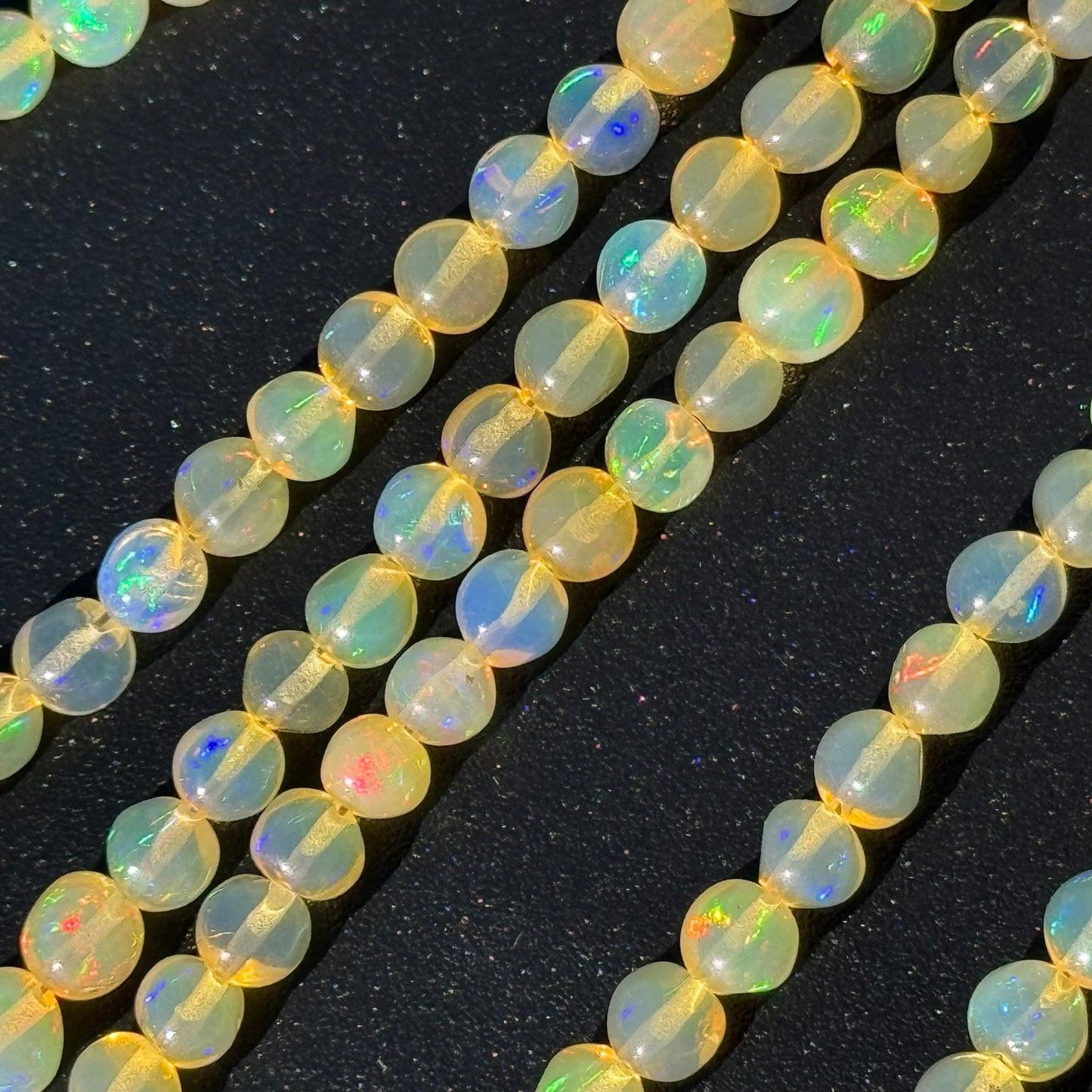 Ethiopian Opal Polished Round Gemstone Beads