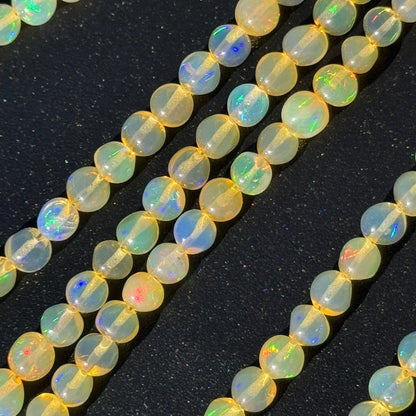 Ethiopian Opal Polished Round Gemstone Beads