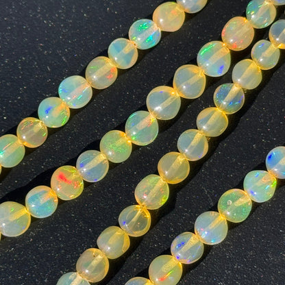 Ethiopian Opal Polished Round Gemstone Beads