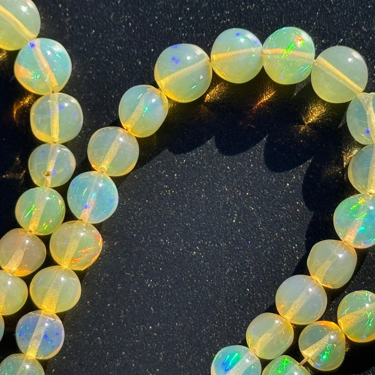 Ethiopian Opal Polished Round Gemstone Beads