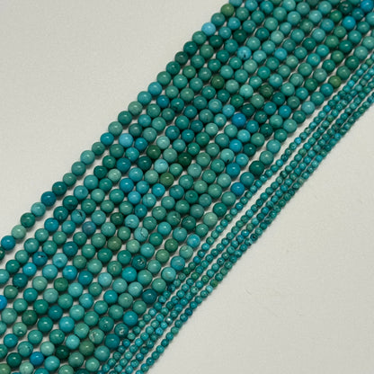 Turquoise Polished Round Beads – Natural Gemstone