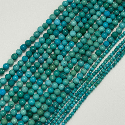 Turquoise Polished Round Beads – Natural Gemstone