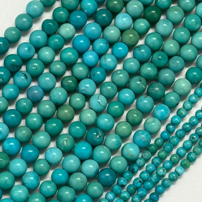 Turquoise Polished Round Beads – Natural Gemstone