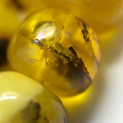 Amber Polished Round Gemstone Beads - (AA Quality)