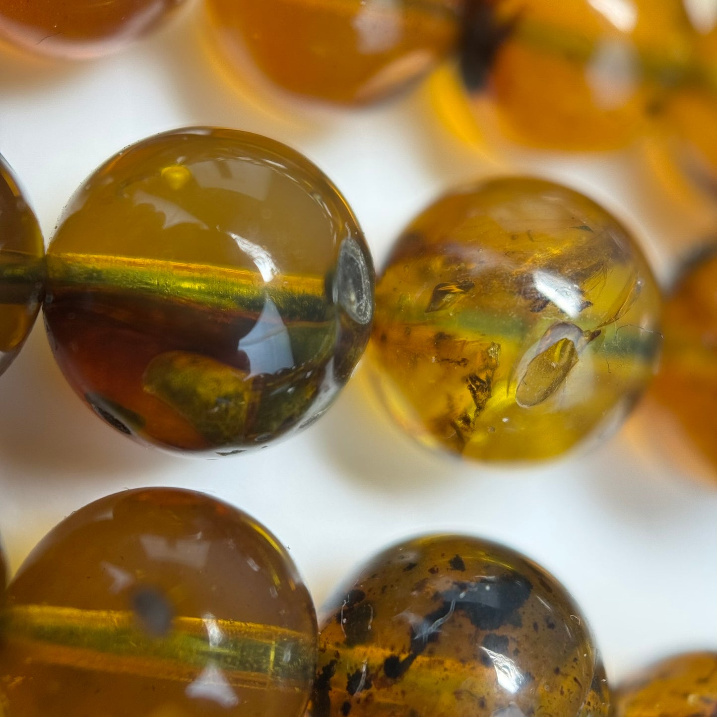 Amber Polished Round Beads (AAA Quality)