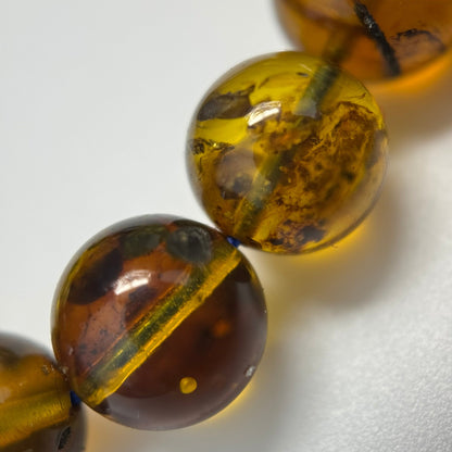 Amber Polished Round Gemstone Beads - (AAA Quality)