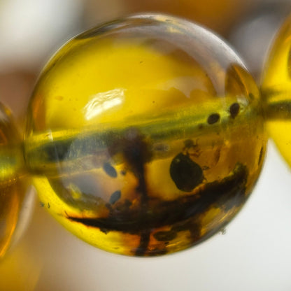 Amber Polished Round Gemstone Beads - (AAA Quality)