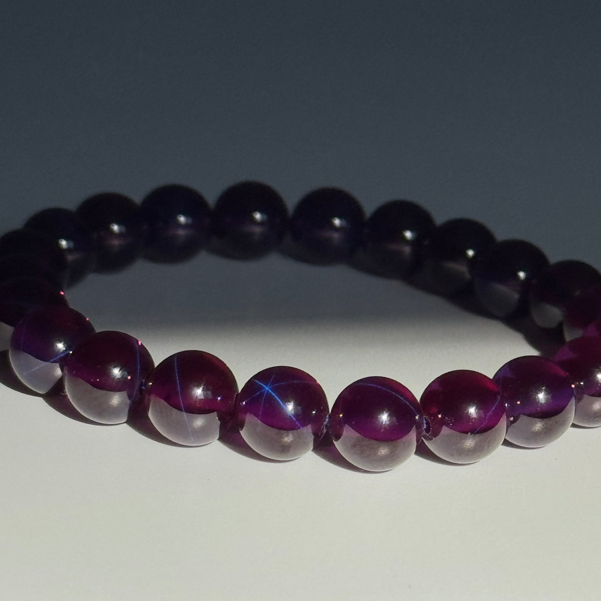 Synthetic Color Change Star Sapphire Round Shaped Bracelet – Natural Gemstone Jewelry - (AAAA Quality)