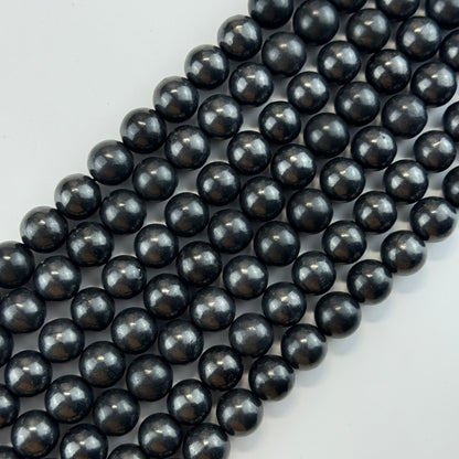 Shungite Beads - Elite Shungite Beads - Polished Round Beads