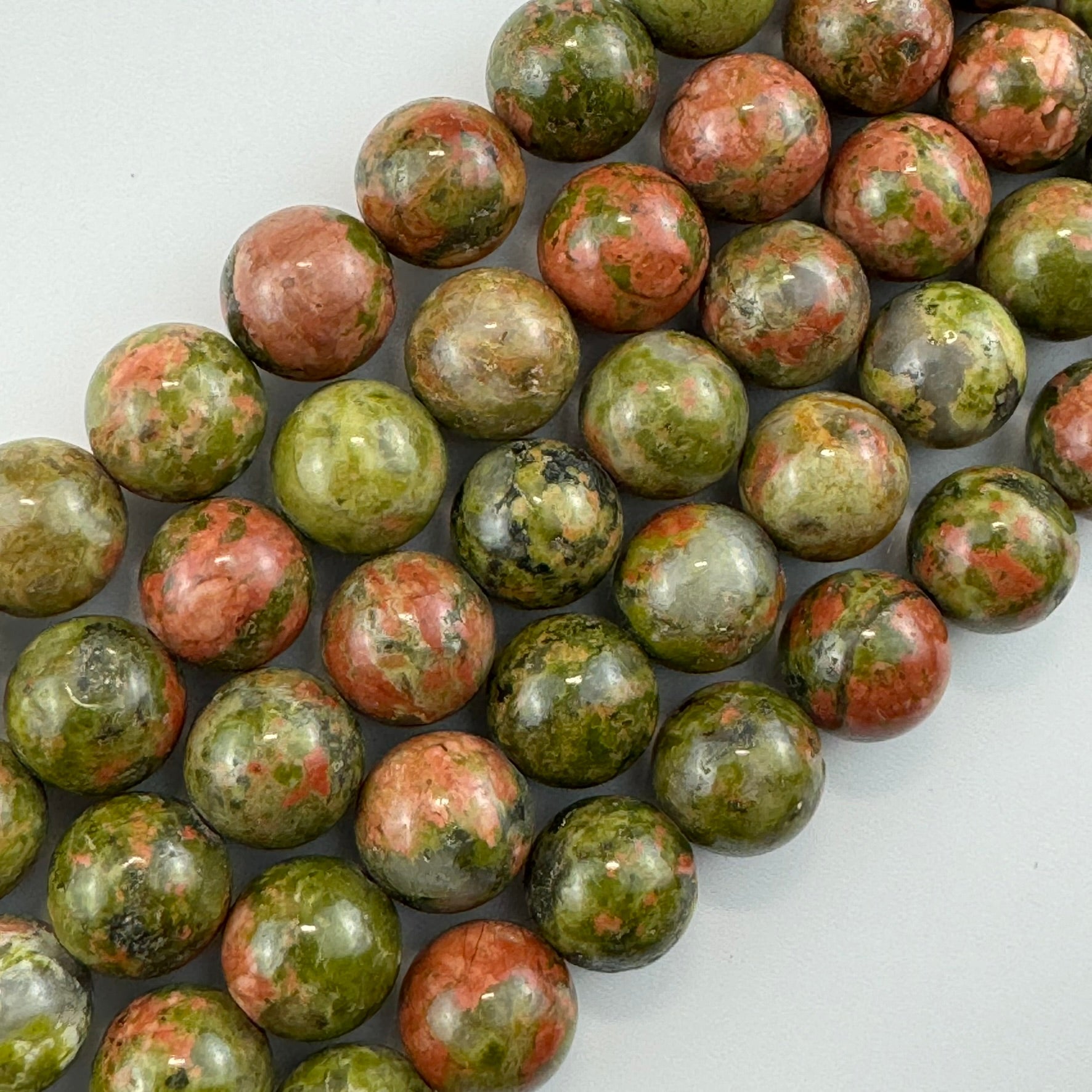 Unakite Polished Round Beads image 0