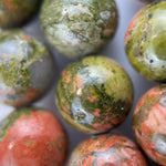 Unakite Beads - Polished Round Beads