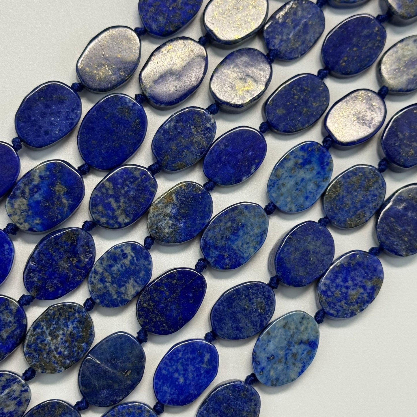 Lapis Lazuli Oval Natural Navy Blue Gemstone (A Quality)