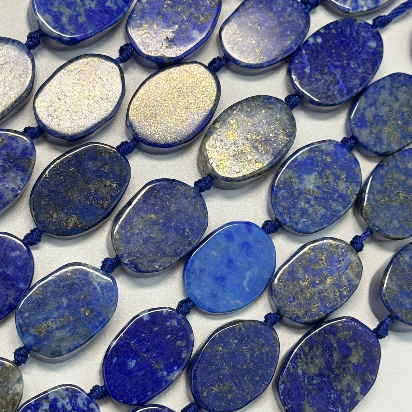 Lapis Lazuli Oval Natural Navy Blue Gemstone (A Quality)